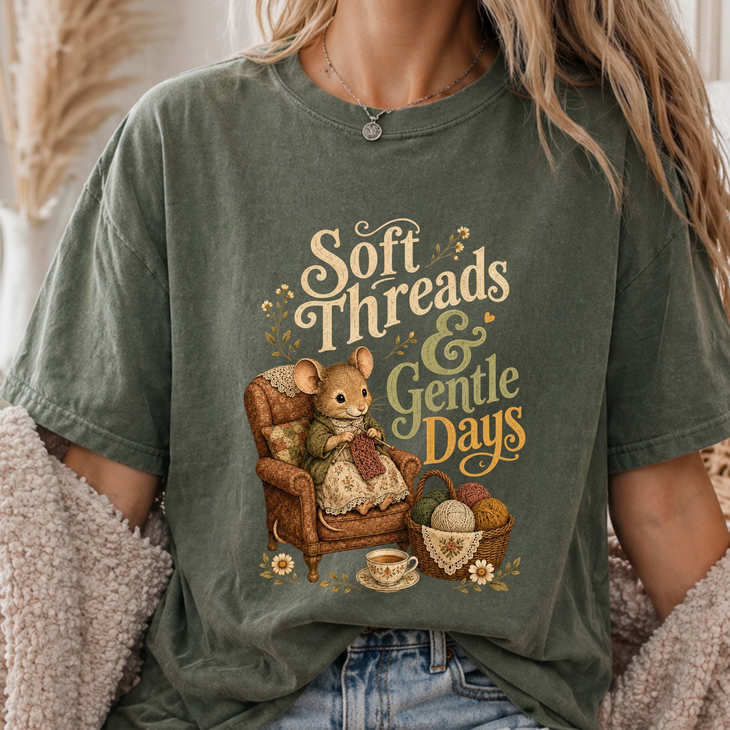 Soft Threads & Gentle Days mouse knitting shirt by Softstead