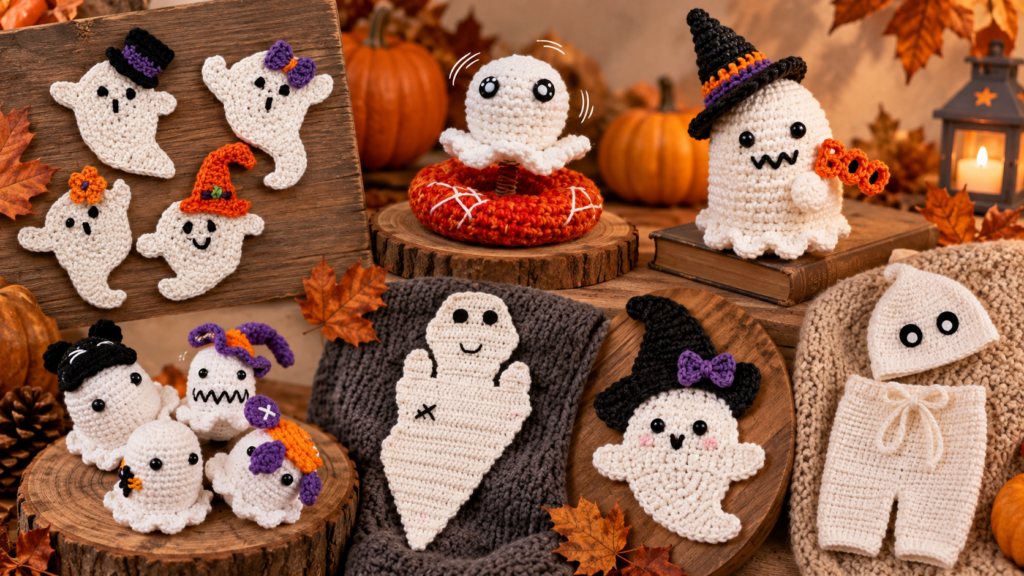 7 Cute Crochet Ghost Patterns for Spooky Season