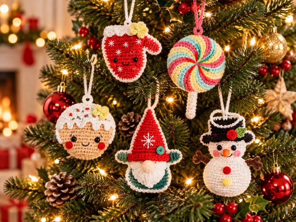 8 Easy Crochet Christmas Ornaments for Beginners